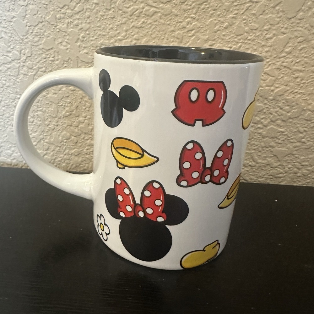Disney Jerry Leigh Mug Mickey Minnie Hat Heels Bow‎ Flower